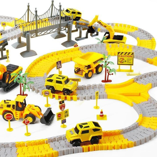 Construction Race Tracks Set