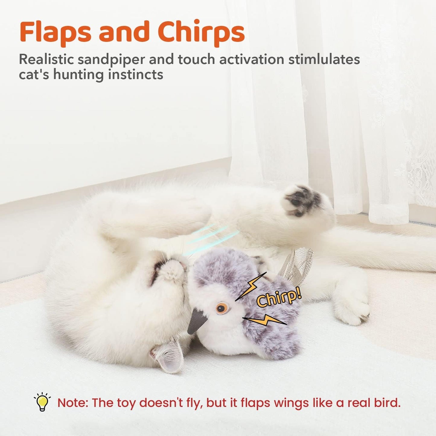 Flapping Bird Cat Toy