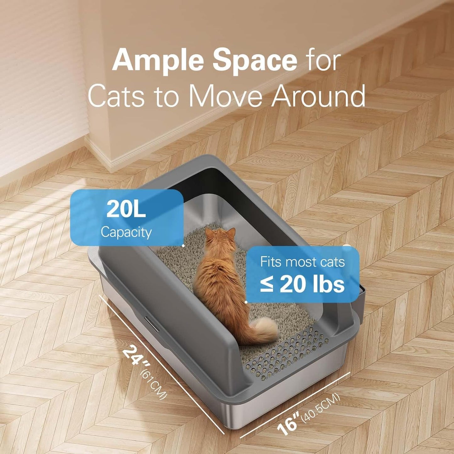 Stainless Steel Litter Box