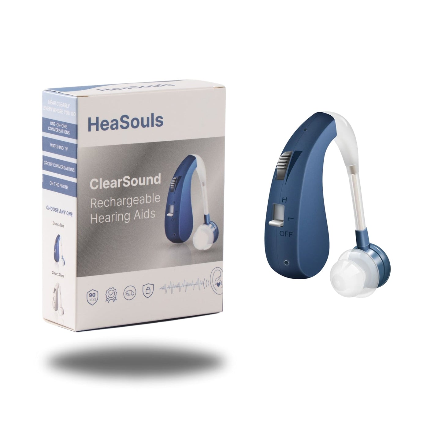 ClearSound Rechargeable Hearing Aids (Pair Of 2)