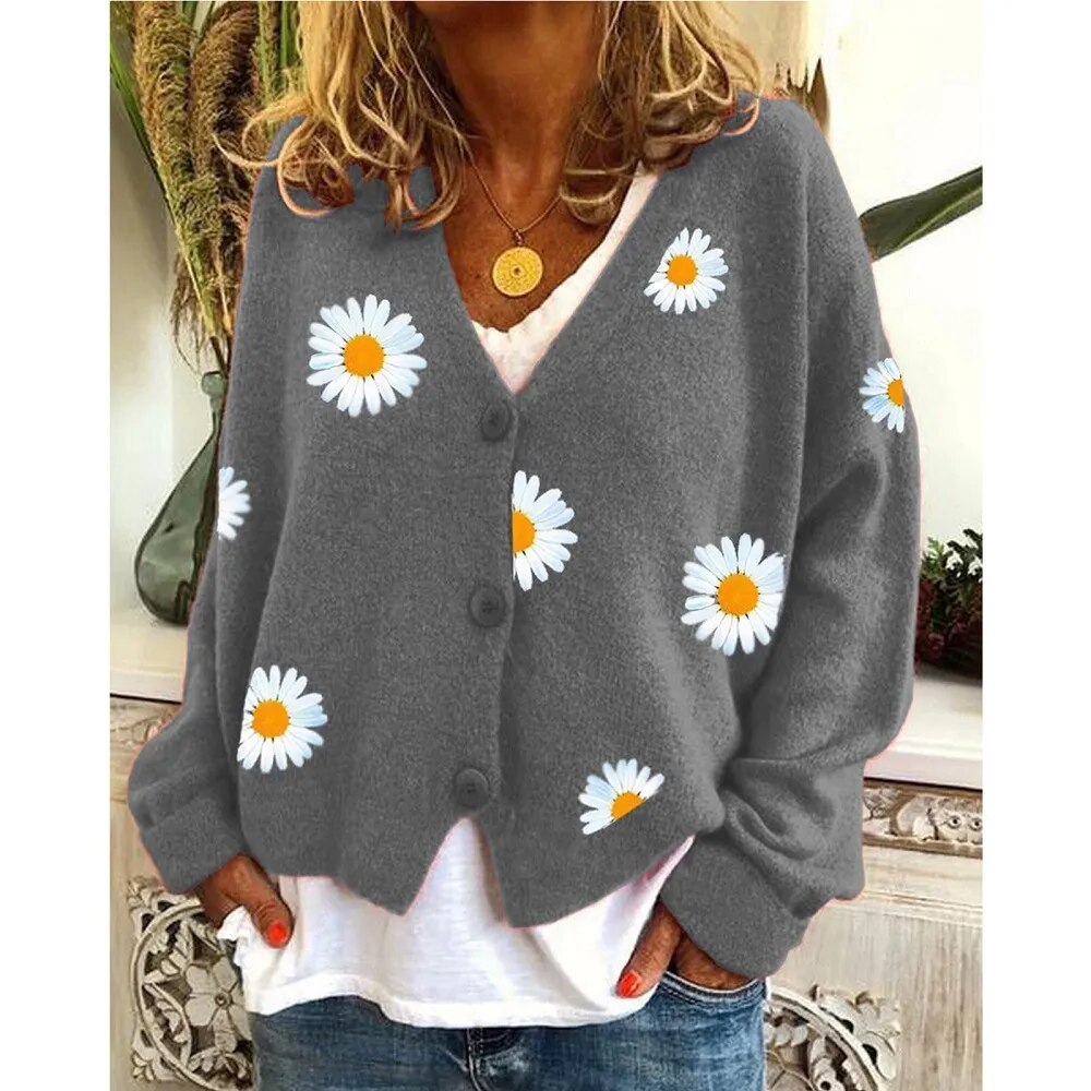 Daisy Embroidered Cardigan