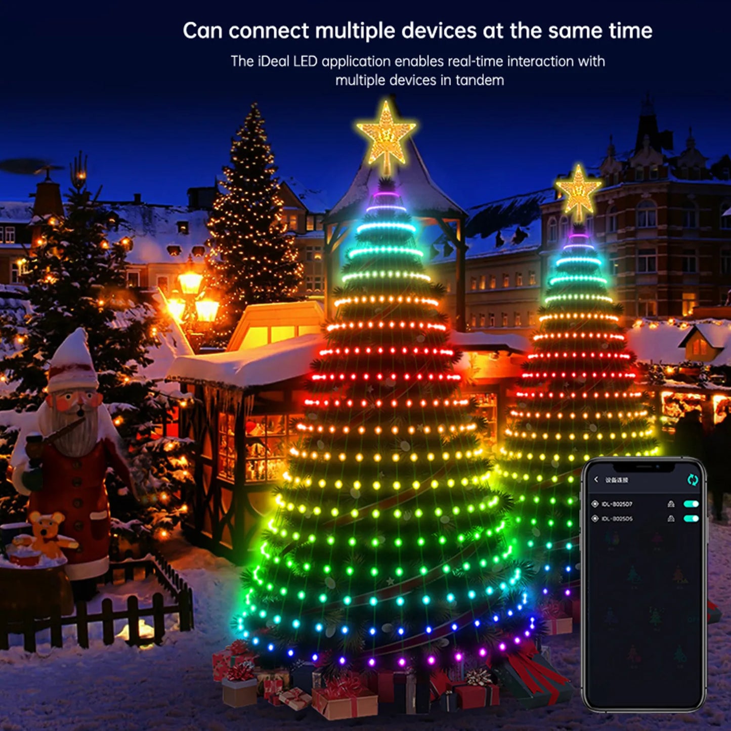 Smart LED Christmas Tree Lights - 2024 Pro Version