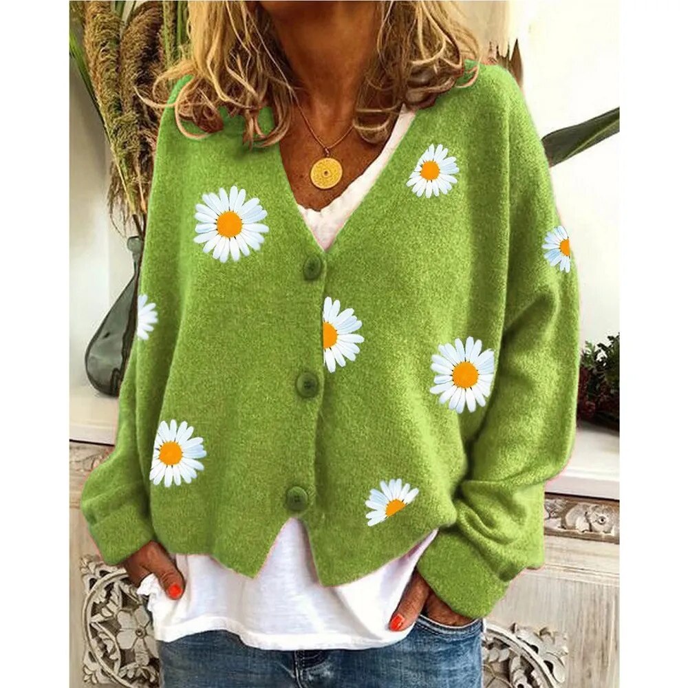 Daisy Embroidered Cardigan