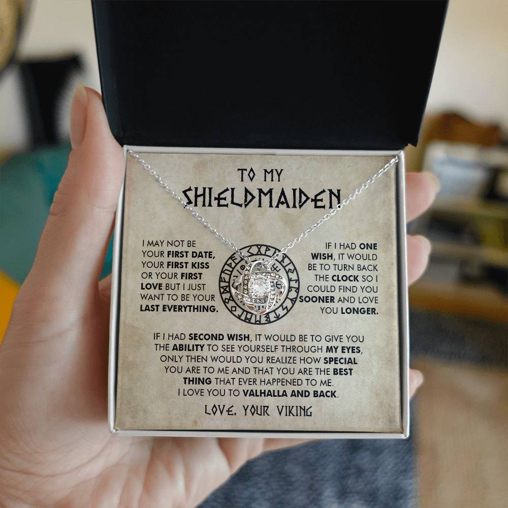 To My Shieldmaiden - I Love You To Valhalla And Back - Love Knot 16