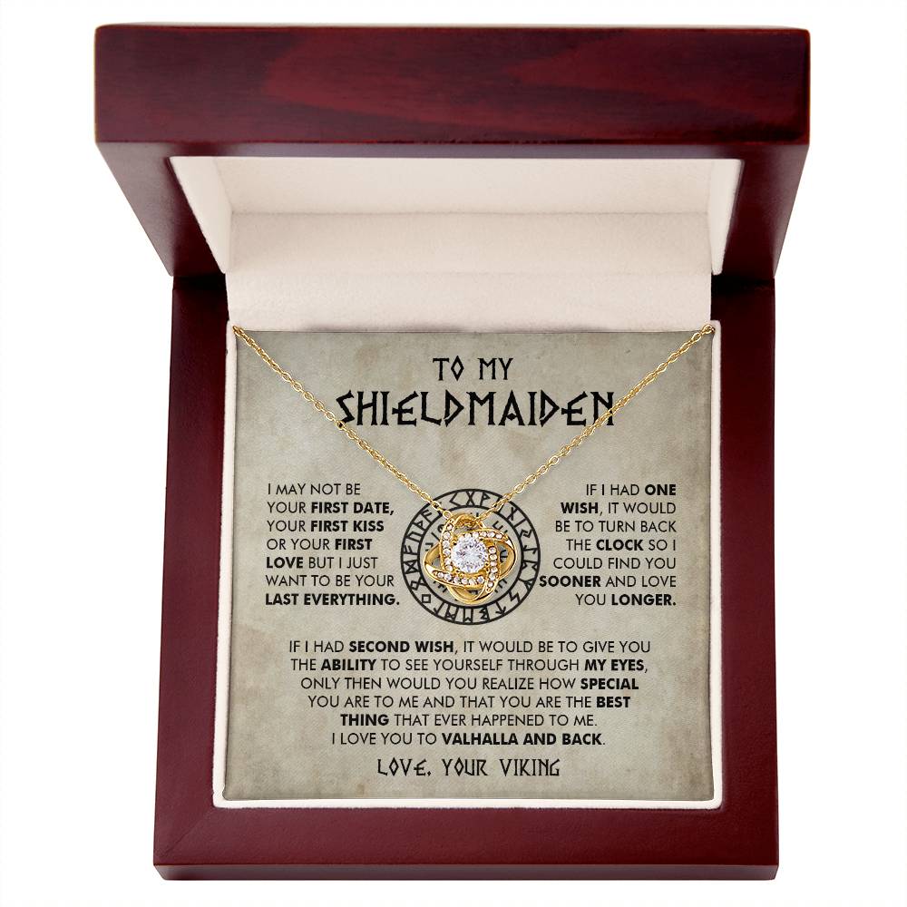 To My Shieldmaiden - I Love You To Valhalla And Back - Love Knot 16