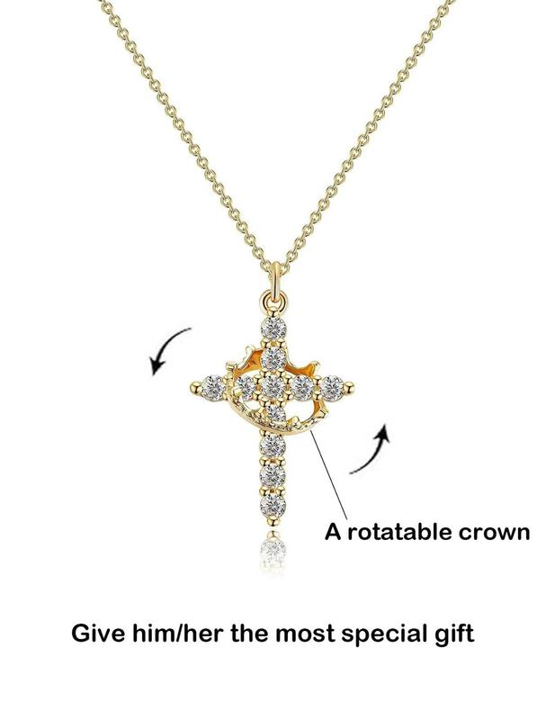 Crown Cross Necklace