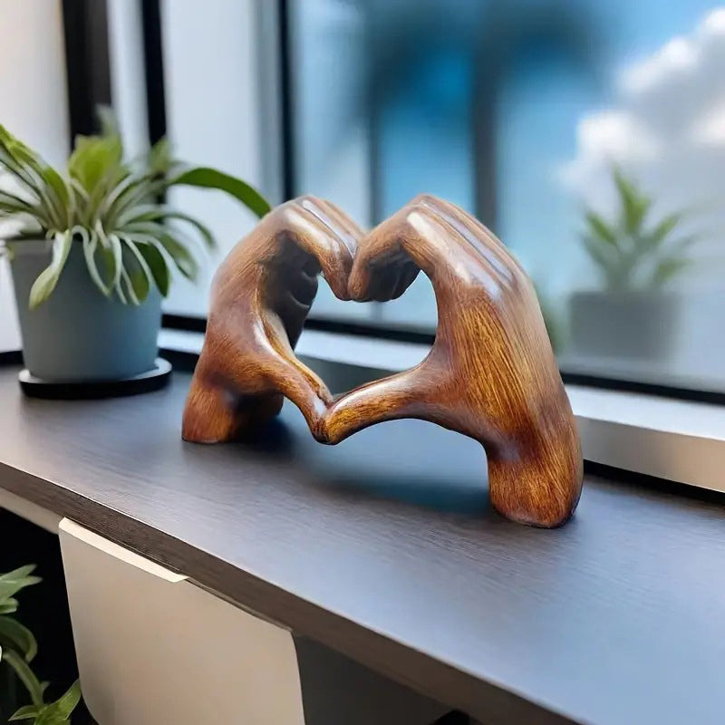 Heart Hands Statue